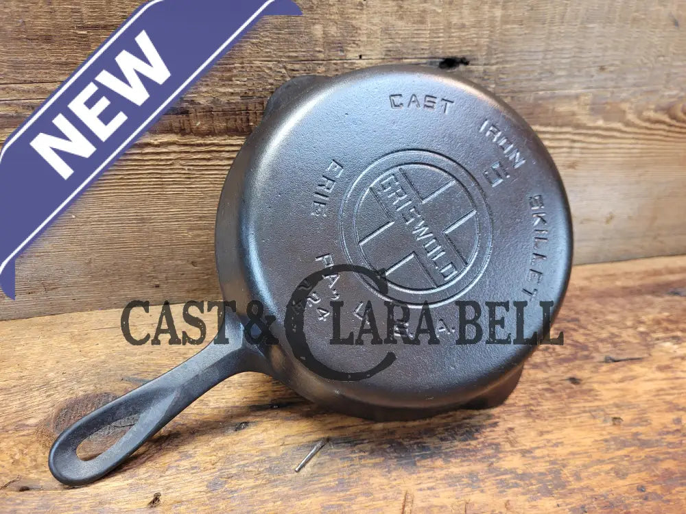 1930’S Griswold #5 Cast Iron Skillet With Large Block Logo 724 A