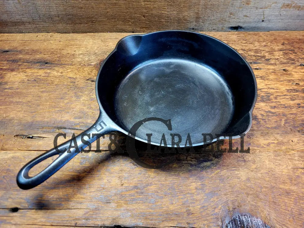 1930’S Griswold #5 Cast Iron Skillet With Large Block Logo 724 A