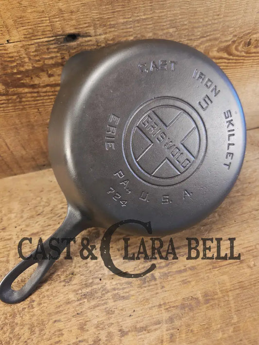 1930’s Griswold #5 Cast Iron Skillet with Large Block Logo 724. Awesome saute skillet! Skillet