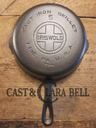 1930’s Griswold #5 Cast Iron Skillet with Large Block Logo 724. Awesome saute skillet! Skillet