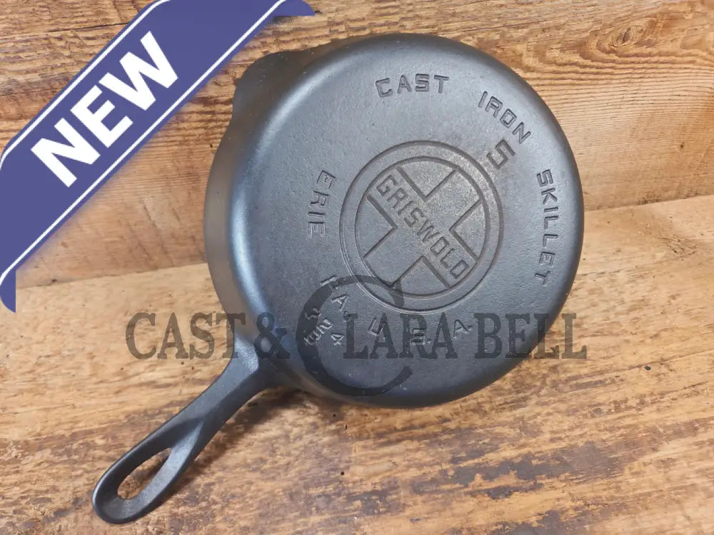 1930’s Griswold #5 Cast Iron Skillet with Large Block Logo 724 B - Skillet