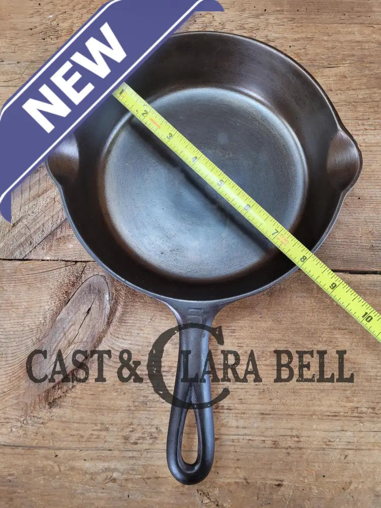 1930’S Griswold #5 Cast Iron Skillet With Large Block Logo 724 B. Awesome Saute Skillet For Gas