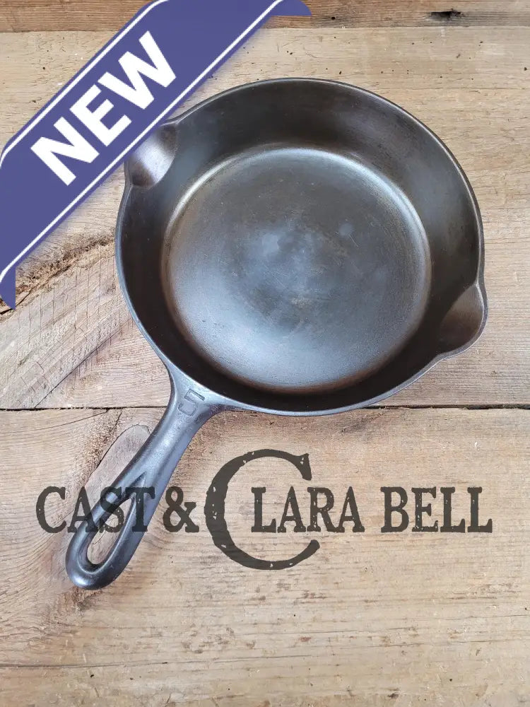 1930’S Griswold #5 Cast Iron Skillet With Large Block Logo 724 B. Awesome Saute Skillet For Gas