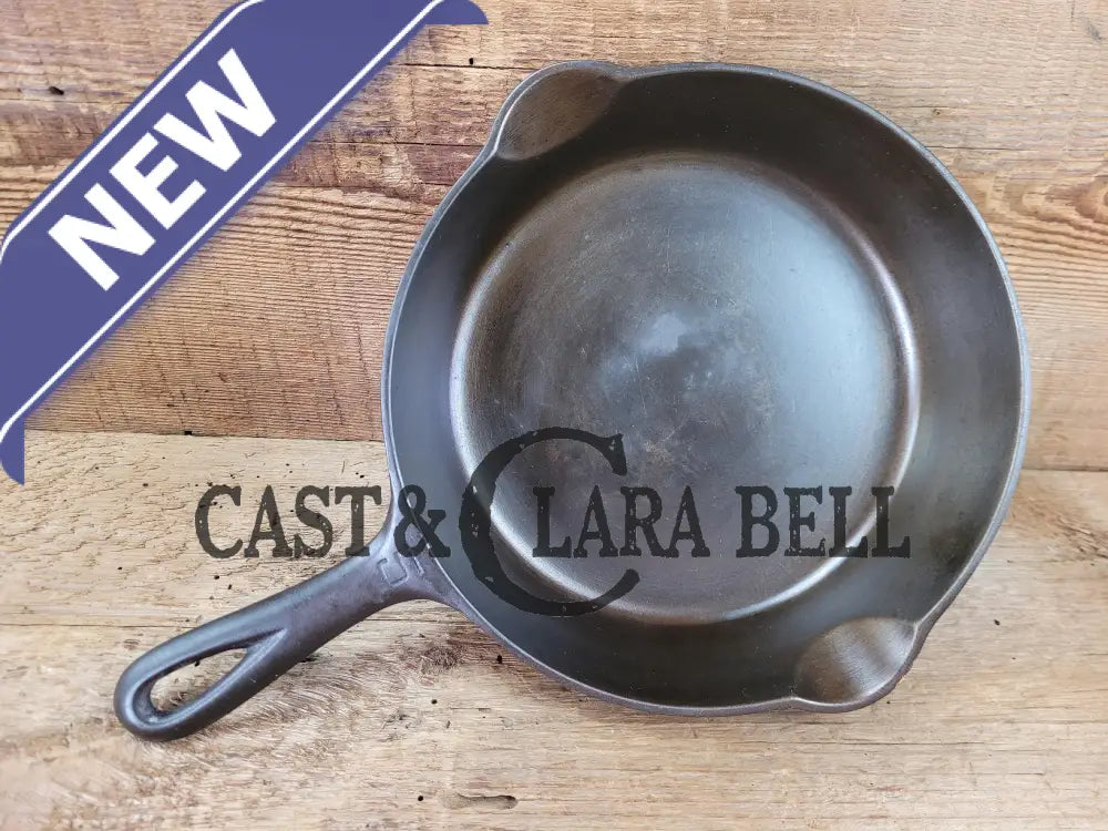 1930’S Griswold #5 Cast Iron Skillet With Large Block Logo 724 B. Awesome Saute Skillet For Gas