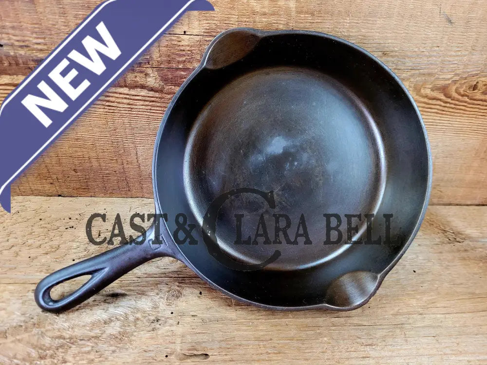 1930’S Griswold #5 Cast Iron Skillet With Large Block Logo 724 B. Awesome Saute Skillet For Gas