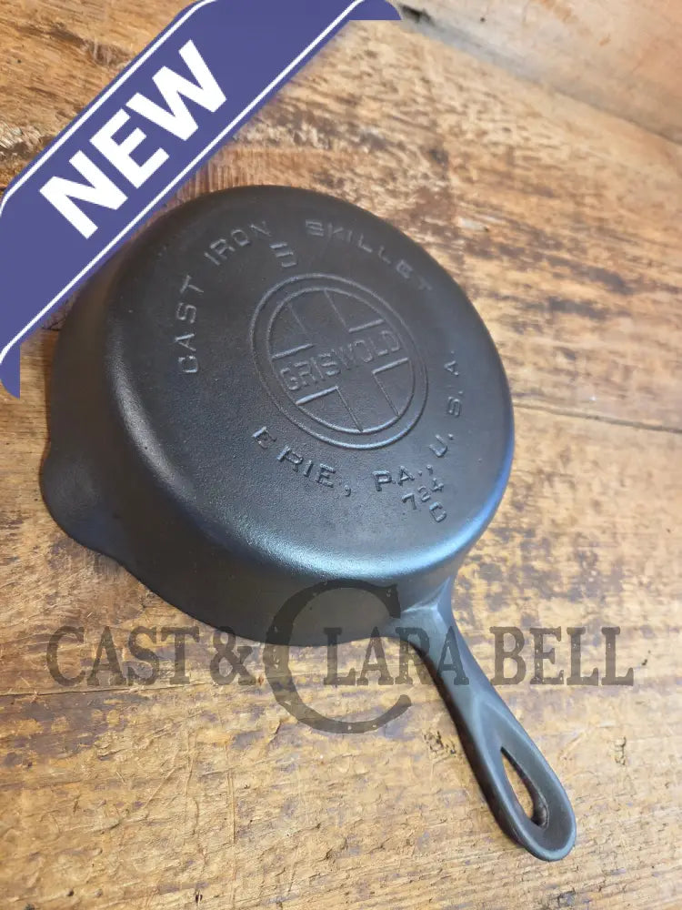 1930’s Griswold #5 Cast Iron Skillet with Large Block Logo 724 C - Skillet
