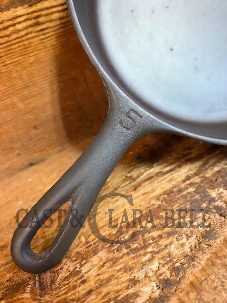 1930’s Griswold #5 Cast Iron Skillet with Large Block Logo 724 C - Skillet