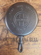 1930’s Griswold #5 Cast Iron Skillet with Large Block Logo and Smooth Bottom 724 A. Awesome sauté skillet! - Skillet