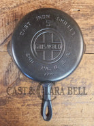 1930’s Griswold #5 Cast Iron Skillet with Large Block Logo and Smooth Bottom 724. Awesome sauté skillet! - Skillet