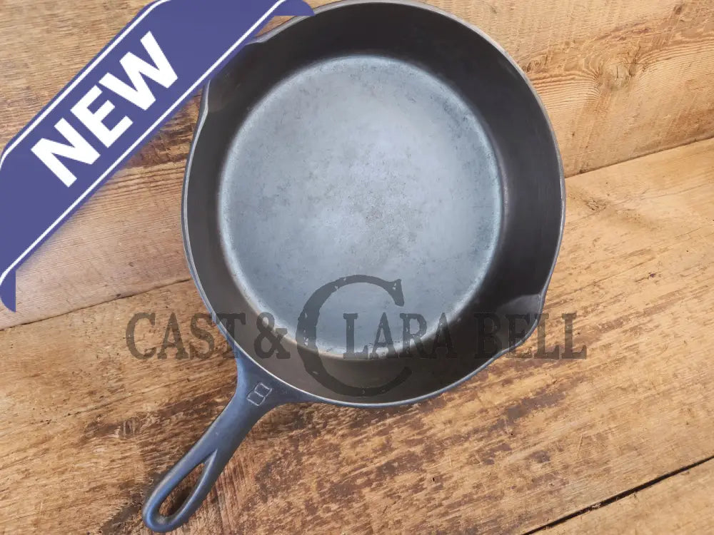 1930’s Griswold #8 Cast Iron Skillet with Large Block Logo 704 C - Skillet