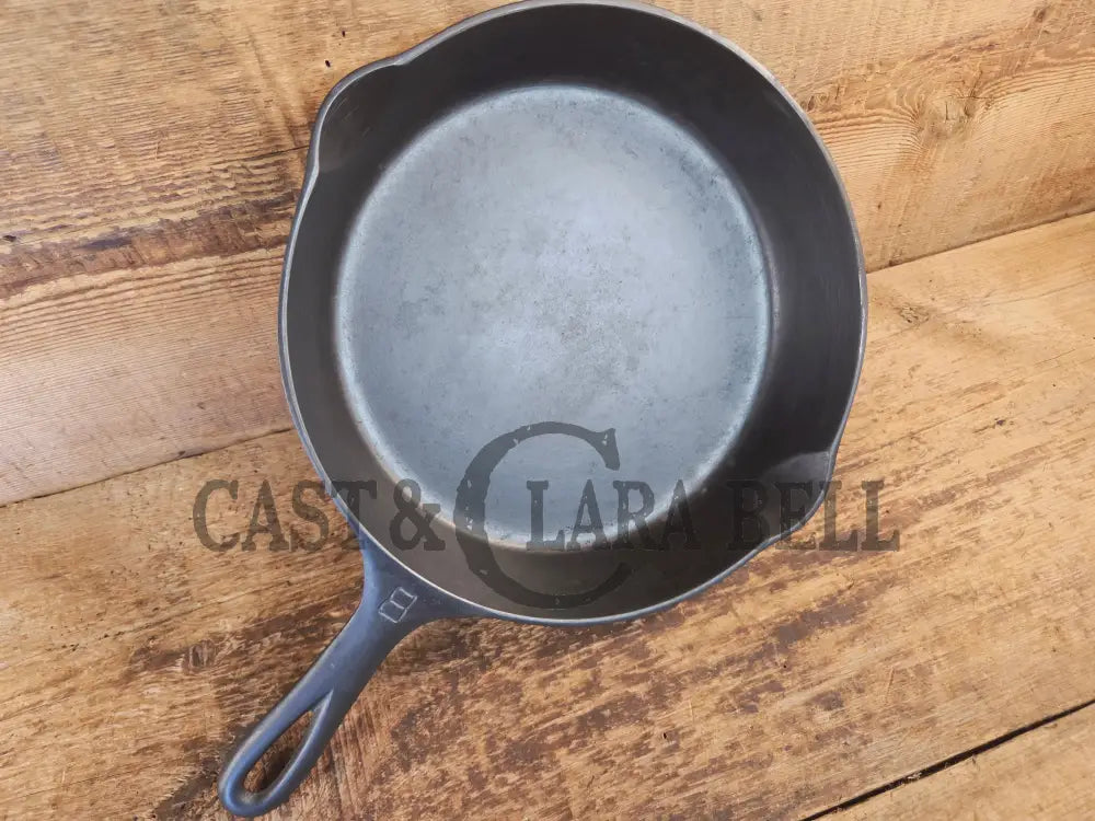 1930’s Griswold #8 Cast Iron Skillet with Large Block Logo 704 C - Skillet