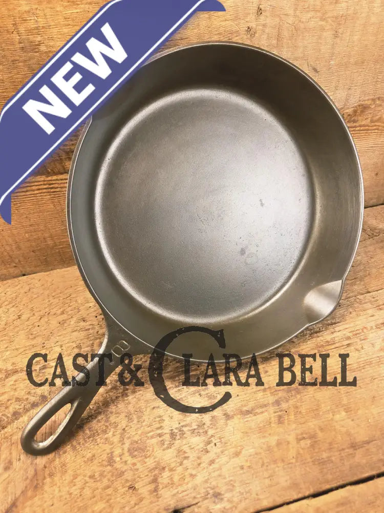 1930’s Griswold #8 Cast Iron Skillet with Large Block Logo 704 D Skillet