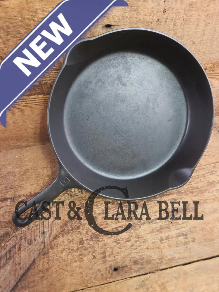 1930’s Griswold #8 Cast Iron Skillet with Large Block Logo 704 G Skillet