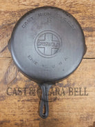 1930’s Griswold #8 Cast Iron Skillet with Large Block Logo 704 H - Skillet