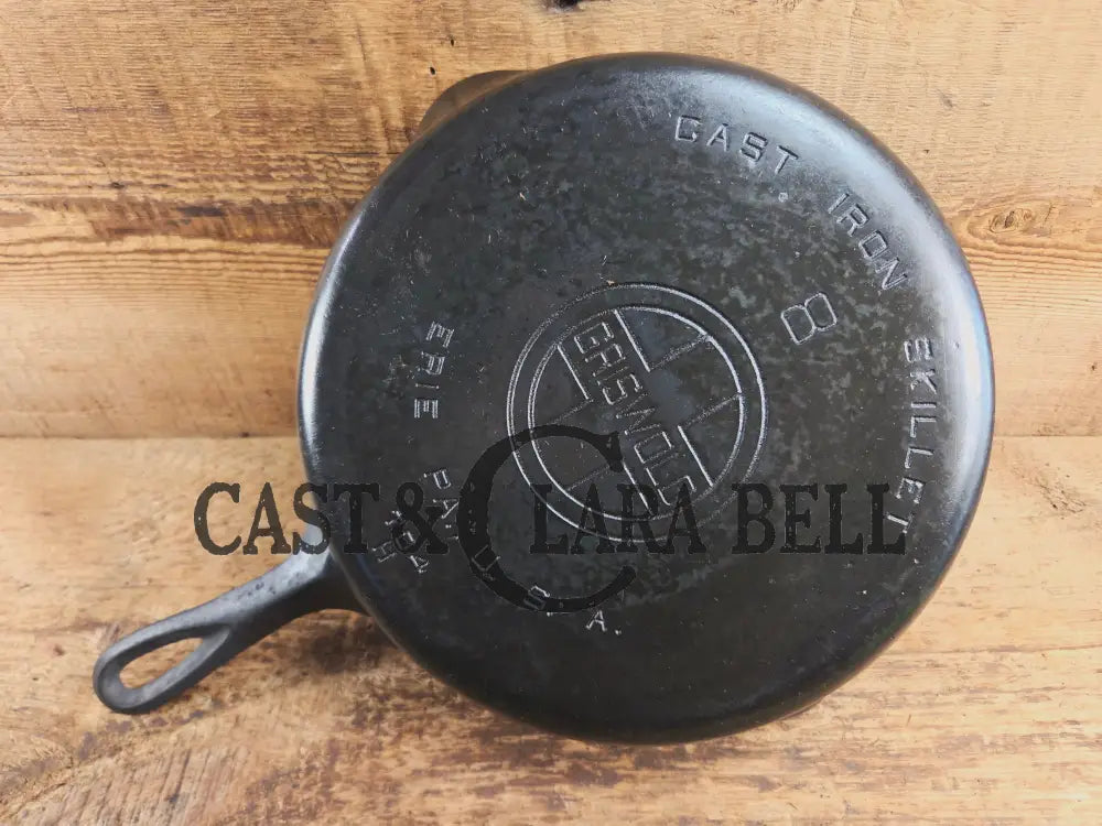 1930’s Griswold #8 Cast Iron Skillet with Large Block Logo 704 H Skillet