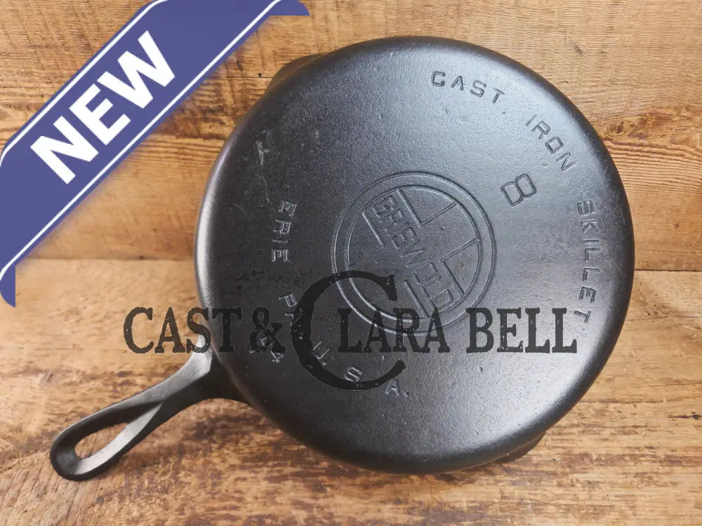 1930’s Griswold #8 Cast Iron Skillet with Large Block Logo 704 T Skillet