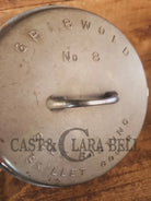 1930’s Griswold #8 Chrome Finish Cast Iron Skillet AND Matching Lid - Skillet