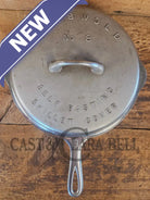 1930’s Griswold #8 Chrome Finish Cast Iron Skillet AND Matching Lid - Skillet