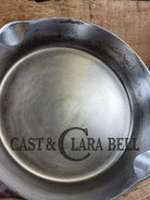 1930’S Griswold #8 Chrome Finish Cast Iron Skillet With Large Block Logo 704