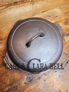 1930S Griswold #8 Dutch Oven 2568 With Matching Hinged Lid! Beautiful Piece For Your Gourmet