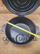 1930’S Griswold #8 Dutch Oven 2568 With Matching Hinged Lid! Beautiful Piece For Your Gourmet