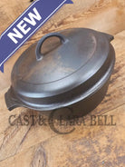 1930’s Griswold #8 Dutch Oven 2568 with matching Hinged Lid! Super Unique patina on the lid - Dutch Ovens Trivets &