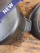 1930’s Griswold #8 Dutch Oven 2568 with matching Hinged Lid! Super Unique patina on the lid - Dutch Ovens Trivets &