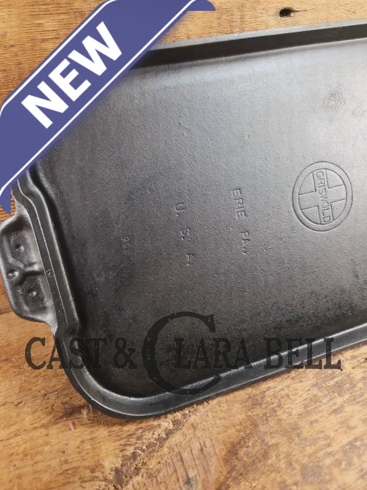 1930’s Griswold #8 Long cast iron griddle. 908. Great pancake griddle! Griddle