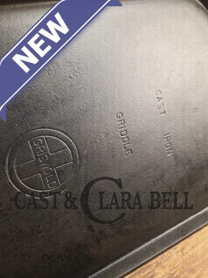 1930’s Griswold #8 Long cast iron griddle. 908. Great pancake griddle! Griddle