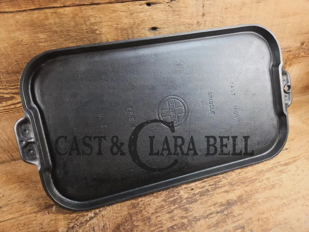 1930’s Griswold #8 Long cast iron griddle. 908. Great pancake griddle! Griddle