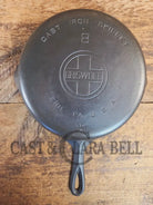 1930’s Griswold #8 Skillet with Large Block Logo and Smooth Bottom 704 A - Skillet