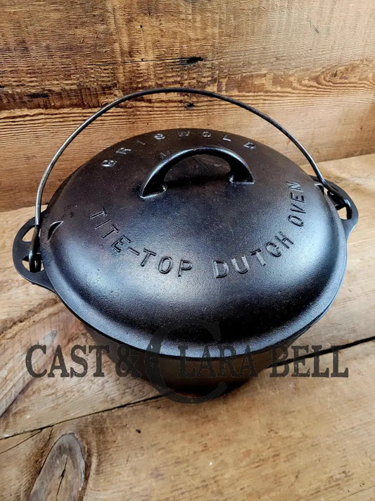 1930’S Griswold #8 Tite-Top Dutch Oven 1278 C Fully Marked Raised Matching Lid (2551 C)! Perfect