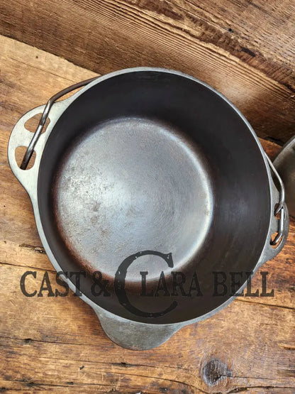 1930’S Griswold #8 Tite-Top Dutch Oven 1278 C W/ Fully Marked Raised Matching Lid! Perfect For