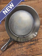 1930’s Griswold #9 Skillet with Large Block Logo Smooth Bottom and cool chrome finish! 710 C - Skillet