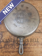 1930’s Griswold #9 Skillet with Large Block Logo Smooth Bottom and cool chrome finish! 710 C - Skillet