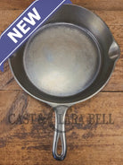 1930’s Griswold #9 Skillet with Large Block Logo Smooth Bottom and cool chrome finish! 710 C - Skillet