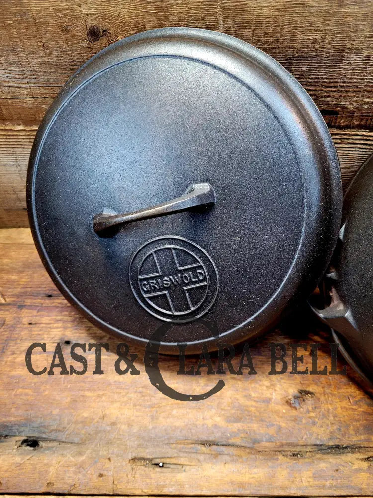 1930’S Griswold Button Top #8 Dutch Oven. Beautiful!! Fully Restored And Ready To Use! Ovens