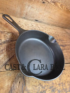1930’s Griswold No. 5 Saute Skillet Small Logo Grooved Handle Smooth Bottom 724 Skillet