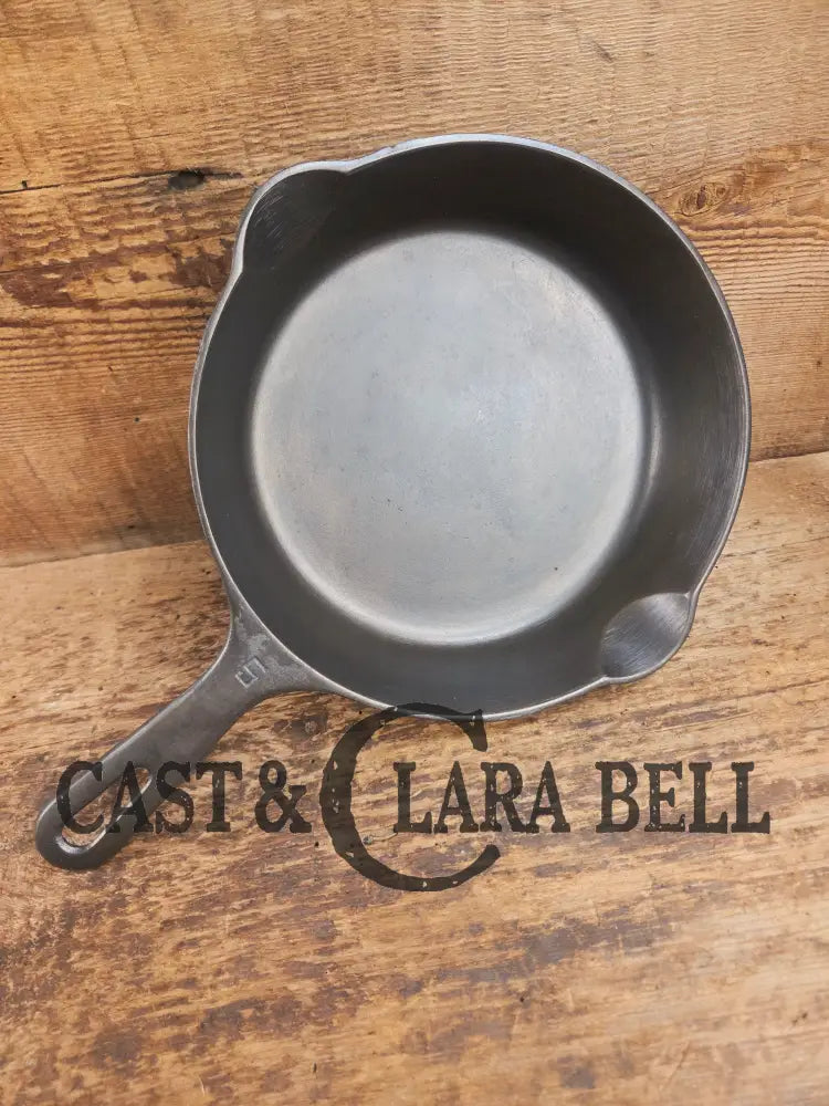 1930’s Griswold No. 5 Saute Skillet Small Logo Grooved Handle Smooth Bottom 724 A Skillet
