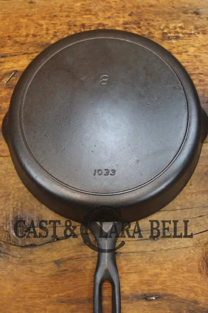 1930’S Griswold’s Iron Mountain #8 Skillet With Heat Ring 1033