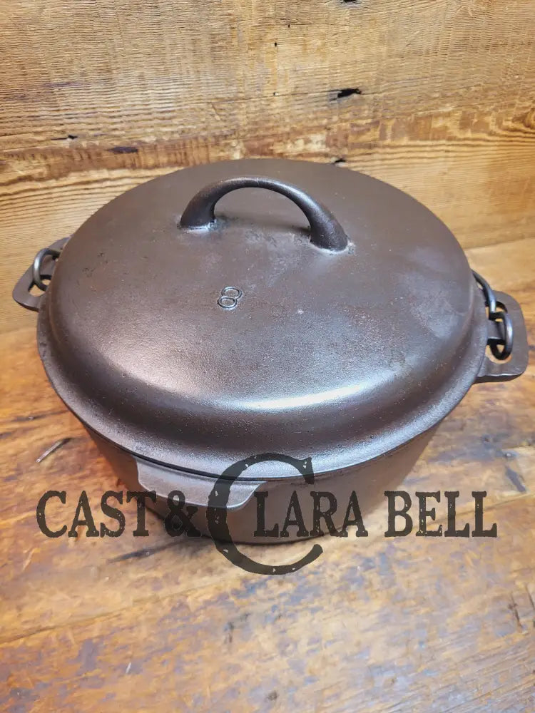 1930S Griswolds Iron Mountain Series #8 Dutch Oven (1036C) With Lid (1037 B). Ready To Make Stews