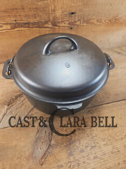1930’s Griswold’s Iron Mountain series #8 Dutch Oven (1036C) with Lid (1037 B). Ready to make stews and chili! Dutch