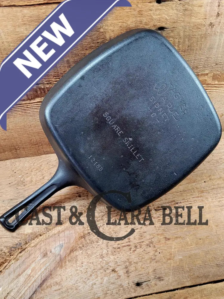 1930’S Wagner Square Skillet With Stylized Logo 1218 B. Great Pan To Have In The Kitchen!