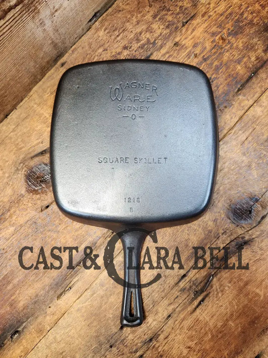 1930’S Wagner Square Skillet With Stylized Logo 1218 B. Great Pan To Have In The Kitchen!