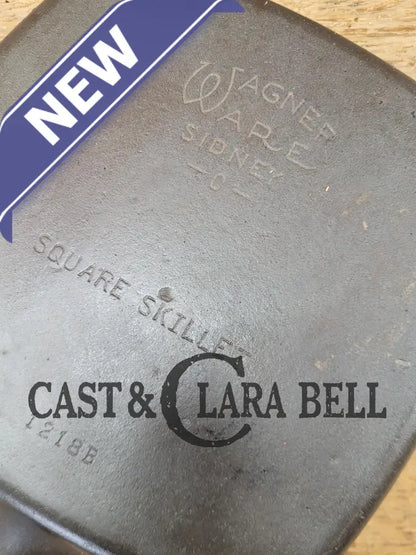 1930’S Wagner Square Skillet With Stylized Logo 1218 B. Great Pan To Have In The Kitchen!