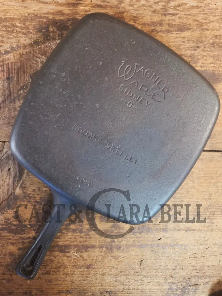 1930’s Wagner Square Skillet with Stylized Logo 1218 D. GREAT pan to have in the kitchen! SC24 (Copy) - Skillet