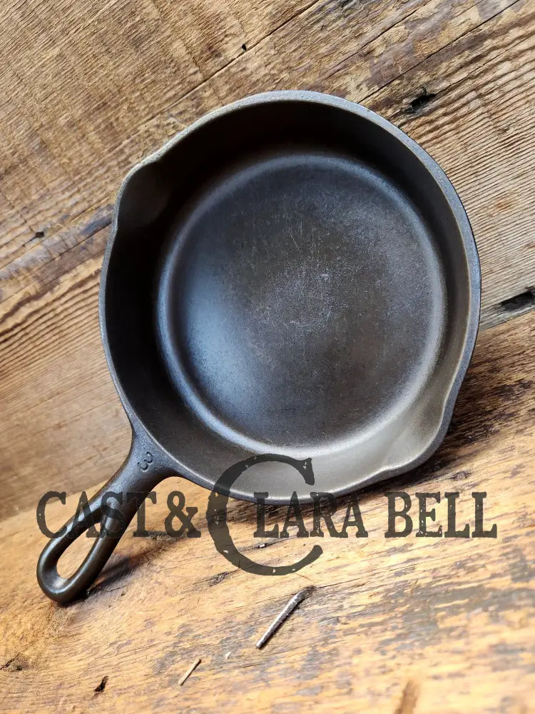 1930’S Wagner Ware #3 Cast Iron Egg Skillet 1053 J. Great Gift! Sc24