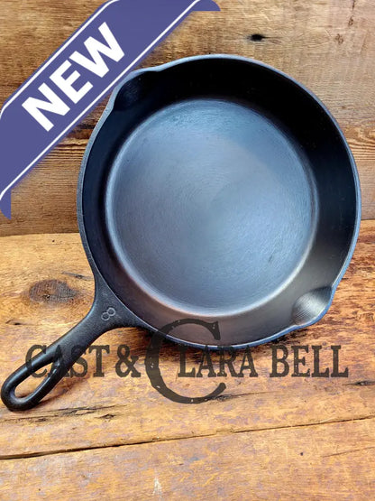 1930’S Wagner Ware #8 Cast Iron Skillet With Stylized Logo 1058 W Underscore