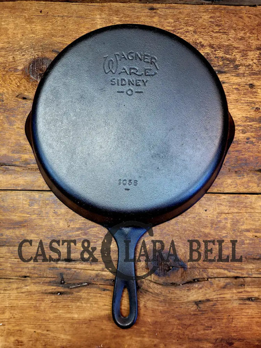 1930’S Wagner Ware #8 Cast Iron Skillet With Stylized Logo 1058 W Underscore