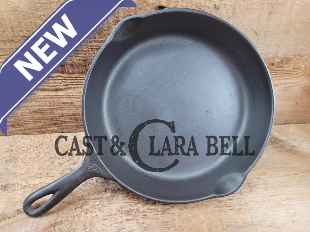 1930’S Wagner Ware #8 Cast Iron Skillet With Stylized Logo 1058 X